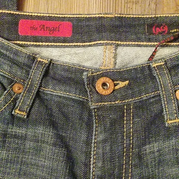 NWT AG ADRIANO GOLDSCHMIED the ANGEL MED/DARK BOOT CUT DENIM JEANS. SZ 27R - Picture 6 of 12